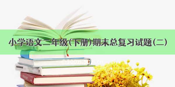 小学语文二年级(下册)期末总复习试题(二)