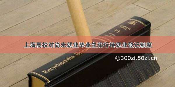 上海高校对尚未就业毕业生实行待就业登记制度
