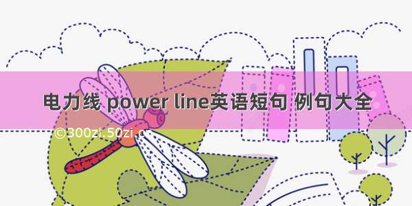 电力线 power line英语短句 例句大全