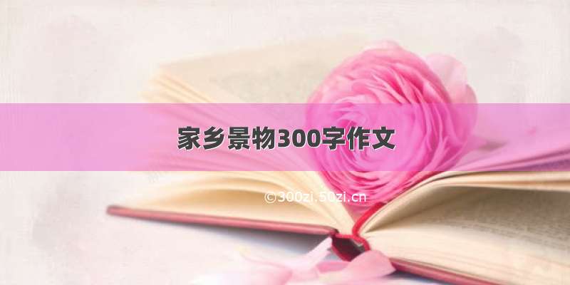 家乡景物300字作文