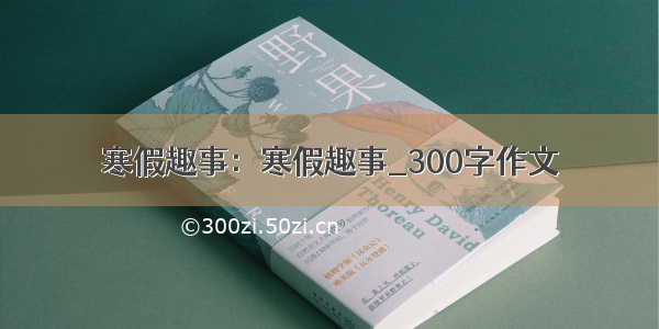 寒假趣事：寒假趣事_300字作文