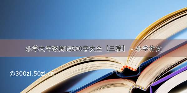 小学六年级周记300字大全【三篇】 - 小学作文