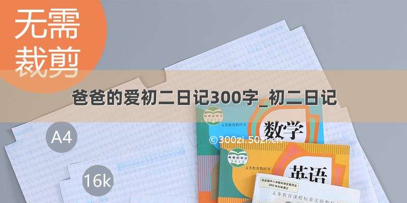 爸爸的爱初二日记300字_初二日记