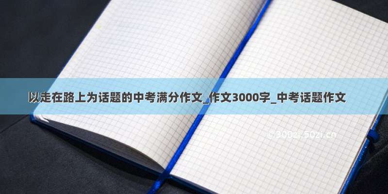 以走在路上为话题的中考满分作文_作文3000字_中考话题作文