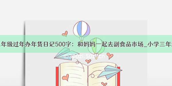 小学三年级过年办年货日记500字：和妈妈一起去副食品市场_小学三年级日记