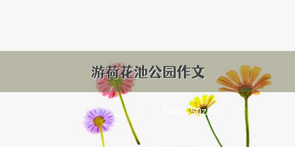 游荷花池公园作文