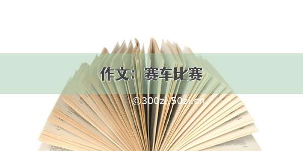 作文：赛车比赛