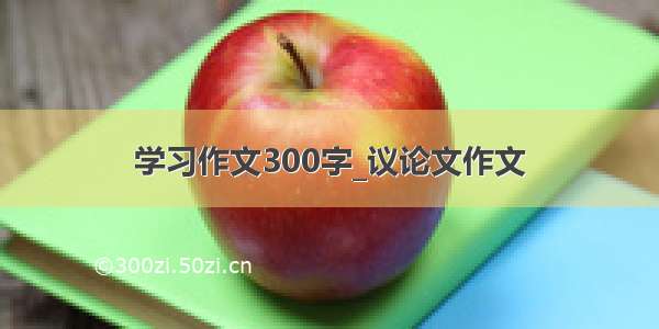 学习作文300字_议论文作文