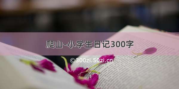 爬山-小学生日记300字