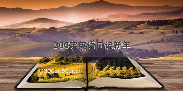 300字英语日记新年