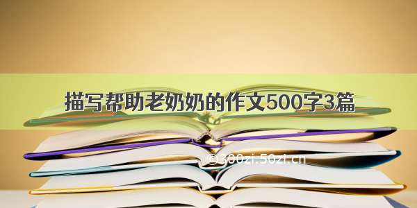 描写帮助老奶奶的作文500字3篇