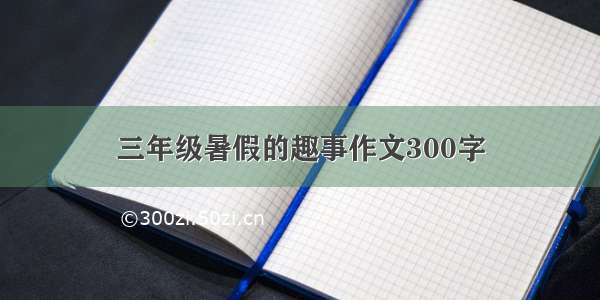 三年级暑假的趣事作文300字