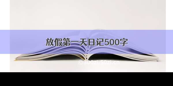 放假第一天日记500字