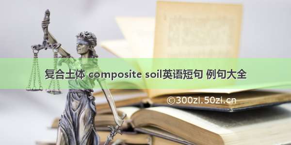 复合土体 composite soil英语短句 例句大全