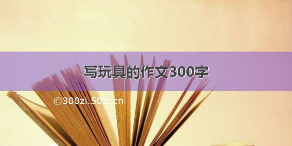 写玩具的作文300字