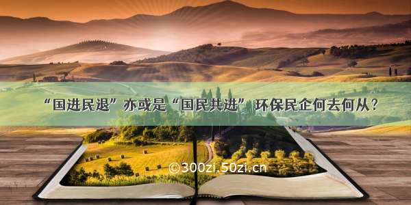 “国进民退”亦或是“国民共进” 环保民企何去何从？