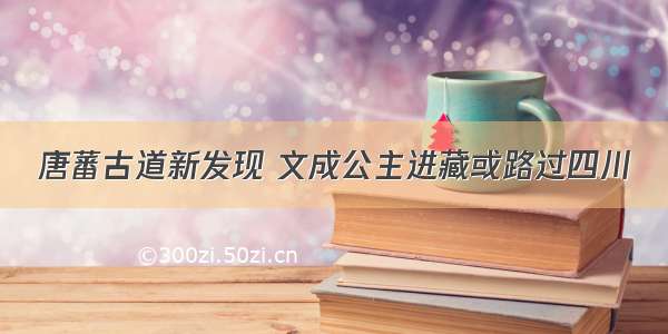 唐蕃古道新发现 文成公主进藏或路过四川