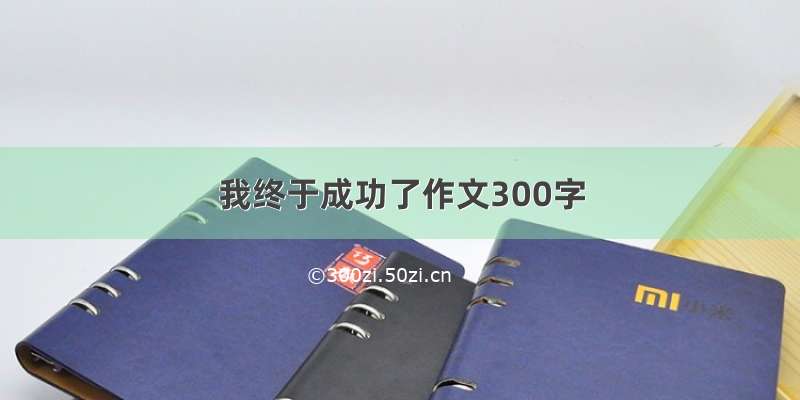 我终于成功了作文300字