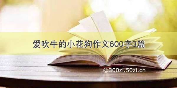 爱吹牛的小花狗作文600字3篇