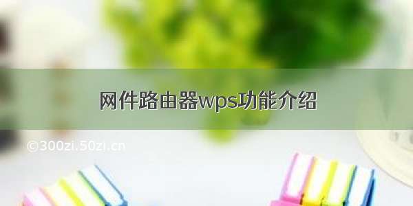 网件路由器wps功能介绍