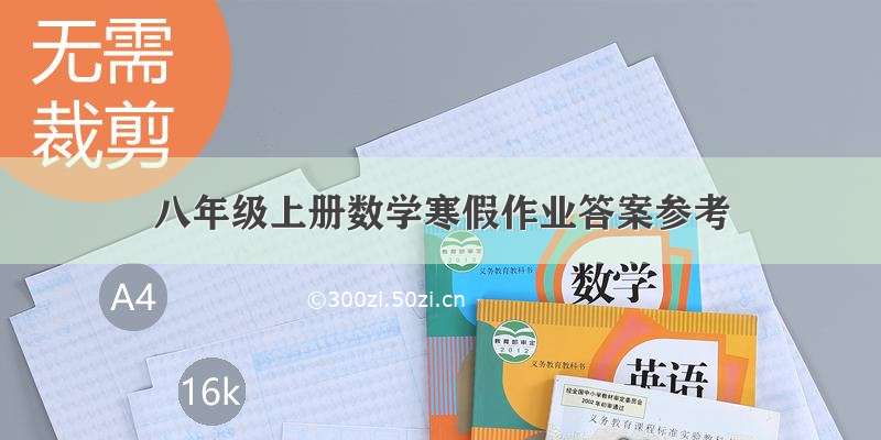 八年级上册数学寒假作业答案参考