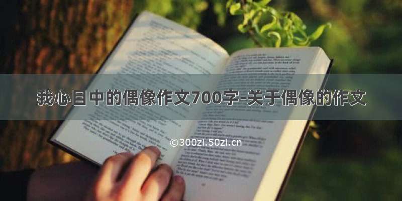 我心目中的偶像作文700字-关于偶像的作文