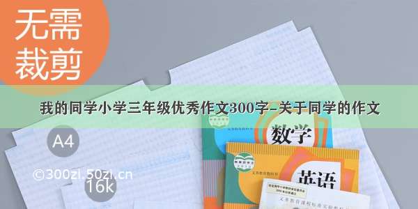 我的同学小学三年级优秀作文300字-关于同学的作文