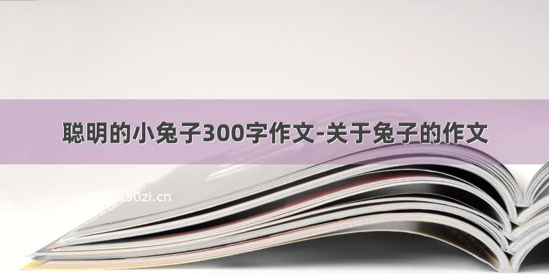 聪明的小兔子300字作文-关于兔子的作文