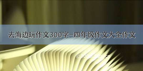 去海边玩作文300字-四年级作文大全作文