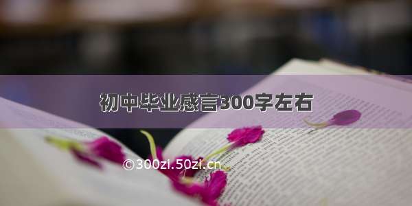 初中毕业感言300字左右