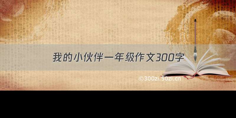 我的小伙伴一年级作文300字