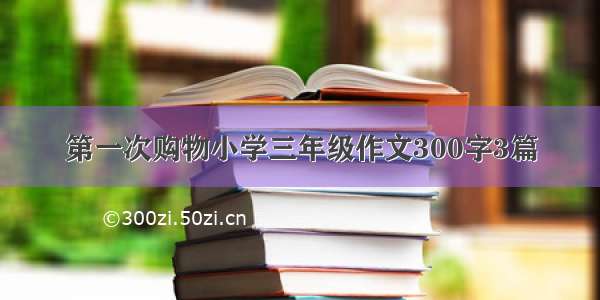 第一次购物小学三年级作文300字3篇