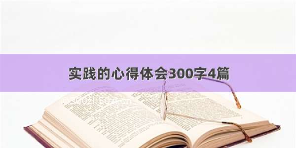 实践的心得体会300字4篇