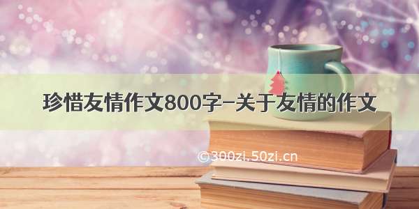 珍惜友情作文800字-关于友情的作文