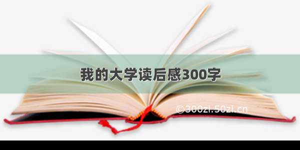 我的大学读后感300字