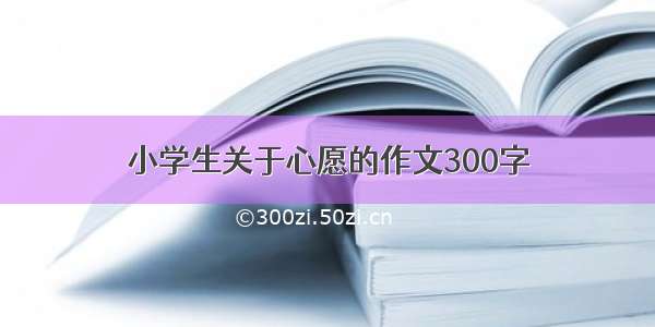 小学生关于心愿的作文300字