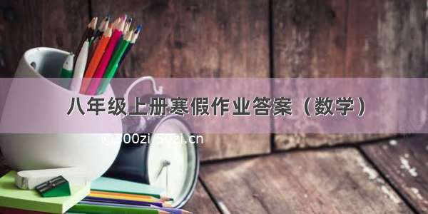 八年级上册寒假作业答案（数学）