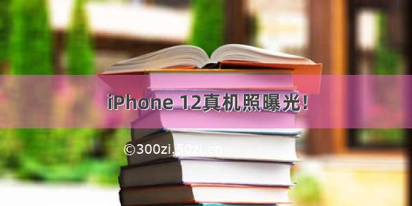 iPhone 12真机照曝光!