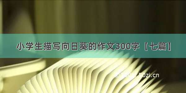 小学生描写向日葵的作文300字【七篇】