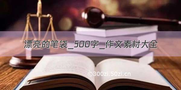 漂亮的笔袋_500字_作文素材大全