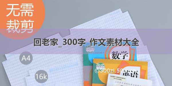 回老家_300字_作文素材大全