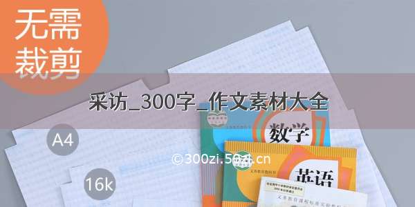 采访_300字_作文素材大全