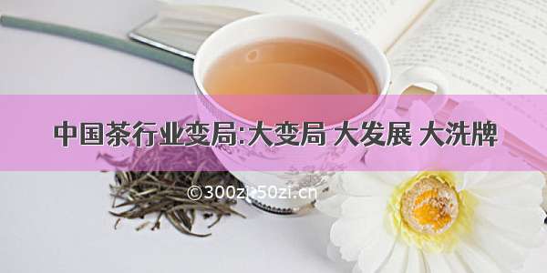 中国茶行业变局:大变局 大发展 大洗牌