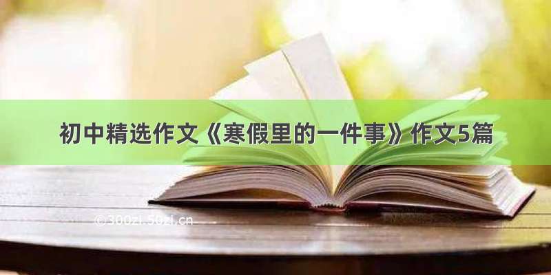 初中精选作文《寒假里的一件事》作文5篇