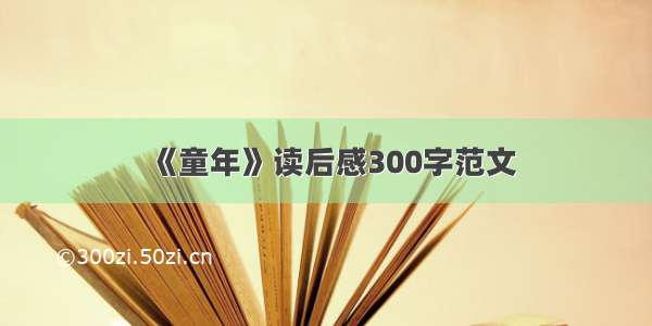 《童年》读后感300字范文