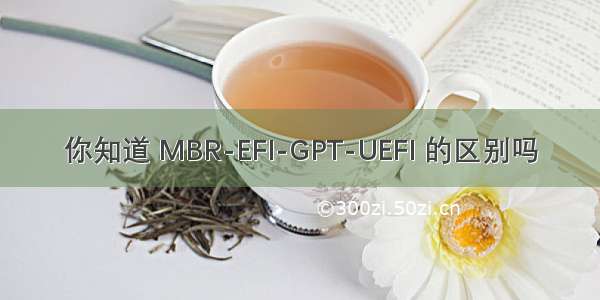 你知道 MBR-EFI-GPT-UEFI 的区别吗