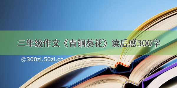 三年级作文《青铜葵花》读后感300字