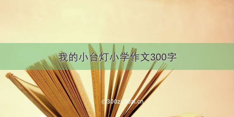 我的小台灯小学作文300字