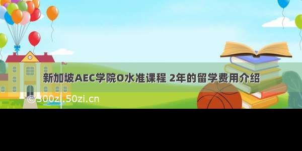 新加坡AEC学院O水准课程 2年的留学费用介绍