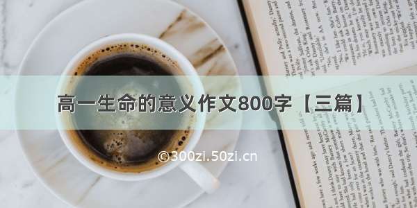 高一生命的意义作文800字【三篇】